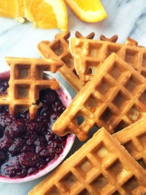 Best Orange Berry Waffles